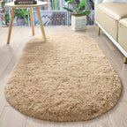 Fluffy Plush Carpet Ellipse for Children’S Bedroom Living Room Sofa Area Rugs Balcony Soft Silky Carpet Girl Room Home Decor