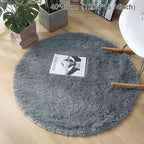 New Fluffy Wool Rug Living Room Carpets Faux Fur round Mat Kids Room Long Plush Rugs Home Bedroom Decor Shaggy Carpet