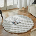 Imitation Rabbit Fur Rug Fluffy Soft Carpet round Sofa Area Rug Comfortable Floor Mats Living Room Decoration Home Accessories