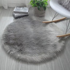 30X30Cm Soft Plush Rugs Artificial Sheepskin Carpet Mat Bedroom Warm Rugs Long Hair Seat Cushion Cover Floor Mat