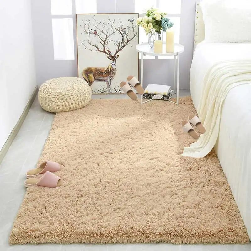 Plush Carpet for Living Room Sofa Floor Cushions Modern Soft Fluffy Home Rug for Children'S Bedroom Play Carpet Christmas Gifts