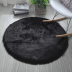 30X30Cm Soft Plush Rugs Artificial Sheepskin Carpet Mat Bedroom Warm Rugs Long Hair Seat Cushion Cover Floor Mat