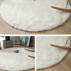 New Fluffy Wool Rug Living Room Carpets Faux Fur round Mat Kids Room Long Plush Rugs Home Bedroom Decor Shaggy Carpet