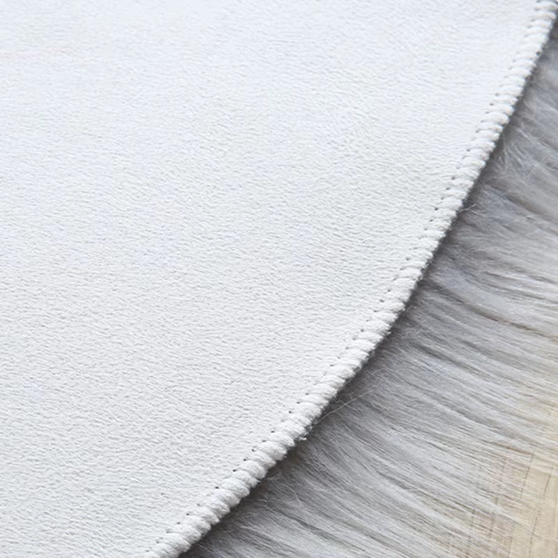 Beige Carpet for Bedroom Decor Soft Faux Sheepskin Living Room Rugs Fluffy Window Seat Cushion Haired Wool Kids Bedside Carpet