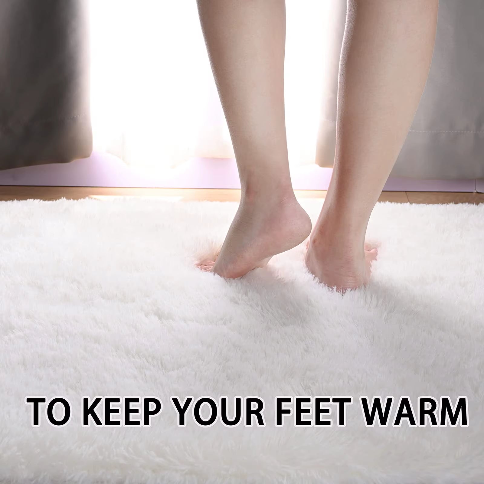 Fluffy Plush Carpet Ellipse for Children’S Bedroom Living Room Sofa Area Rugs Balcony Soft Silky Carpet Girl Room Home Decor