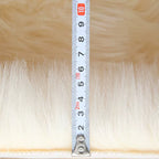 Beige Carpet for Bedroom Decor Soft Faux Sheepskin Living Room Rugs Fluffy Window Seat Cushion Haired Wool Kids Bedside Carpet