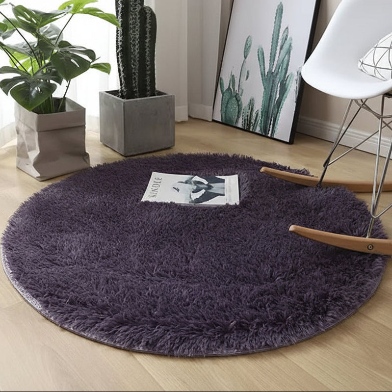New Fluffy Wool Rug Living Room Carpets Faux Fur round Mat Kids Room Long Plush Rugs Home Bedroom Decor Shaggy Carpet